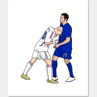 The headbutt zidane Posters and Art